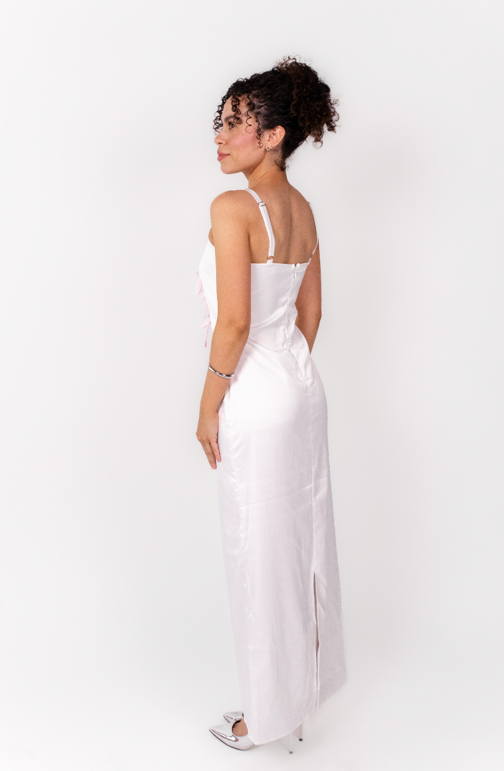 alexandra silk satin maxi dress ALEXANDRA SILK SATIN MAXI DRESS